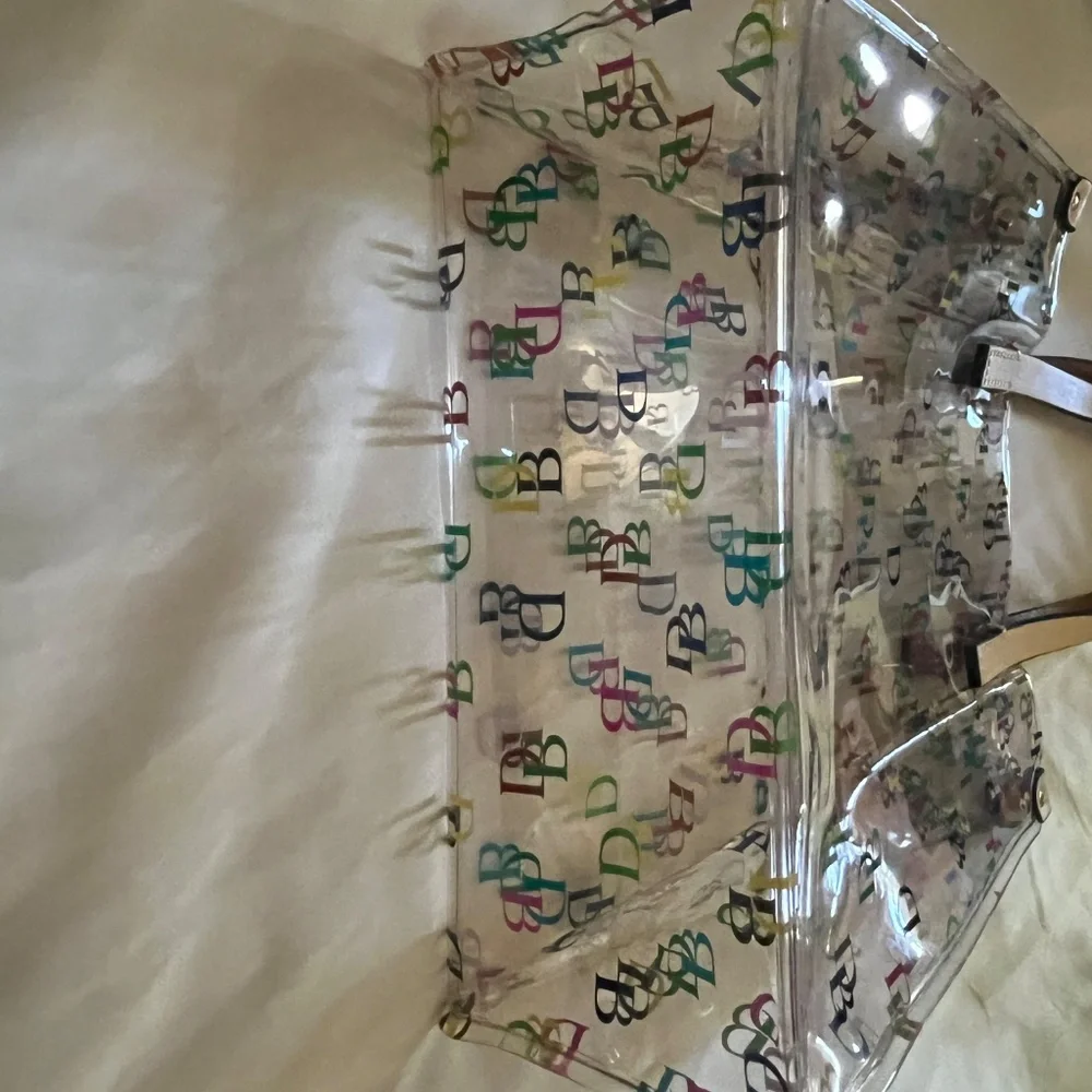 NWOT Dooney and Bourke clear plastic mini tote bag - Picture 4 of 4